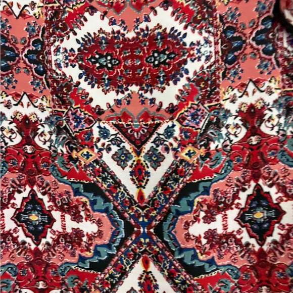 Alyx Women's Red and Black Patterned Blouse - Picture 6 of 6